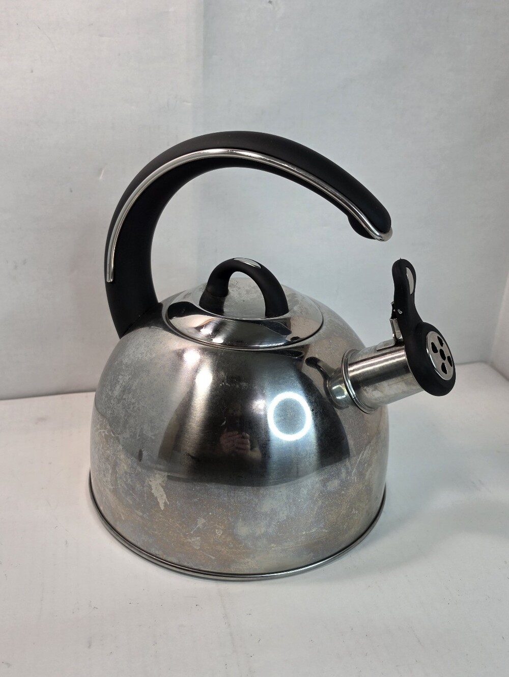 Masterclass Premium Collection Stainless Steel Tea Pot Kettle Whistling